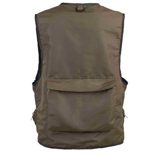 Gilet de pêche long multi-poches en microfibre respirante Garbolino Long Serenity. 2