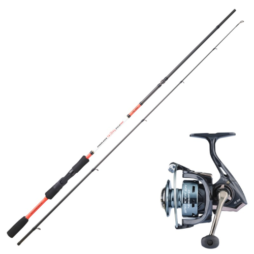 Ensemble canne spinning carbone SRT Proceed 2m40 7-30g et moulinet Spencer EFI 4002 FD.