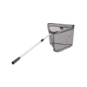 Épuisette télescopique et repliable pour carnassier avec tête graphite SERT Rub'Net 210.