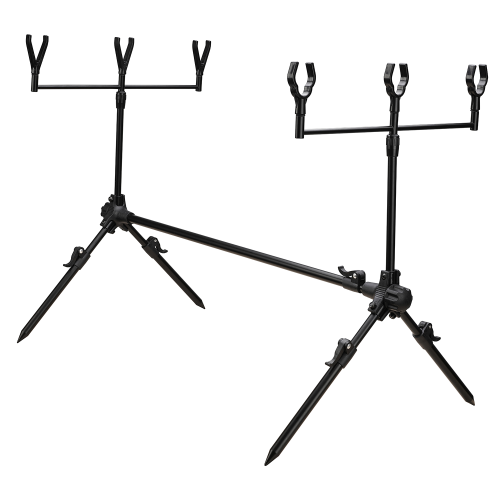 Rod pod en aluminium 3 cannes SERT Fastcarp 3C réglable avec sac de transport.