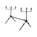 Rod pod en aluminium 3 cannes SERT Fastcarp 3C réglable avec sac de transport.