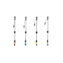 Coffret de 4 hangers lumineux souples de pêche carpe Carp Instinct SRT avec masselottes 20g.