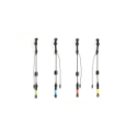 Coffret de 4 balanciers lumineux rigides de pêche carpe Carp Instinct SRT avec masselottes de 50g.