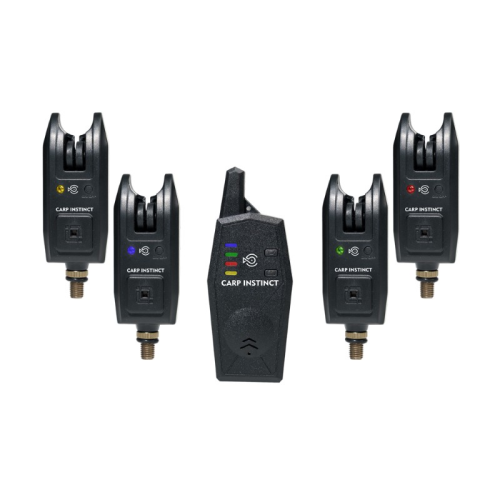 Coffret de 4 détecteurs carpe avec centrale sans fil SRT Carp Instinct 4+1.