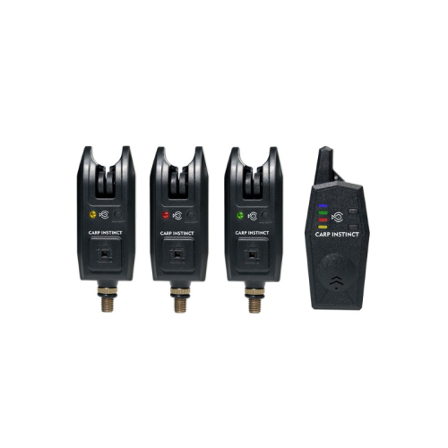 Coffret de 3 détecteurs carpe avec centrale sans fil SRT Carp Instinct 3+1.