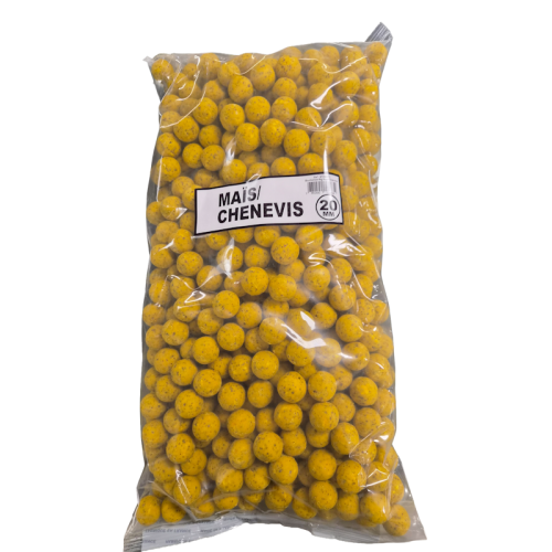 Bouillettes Hainaut Pêche 4Kg - 20mm - Mais Chenevis