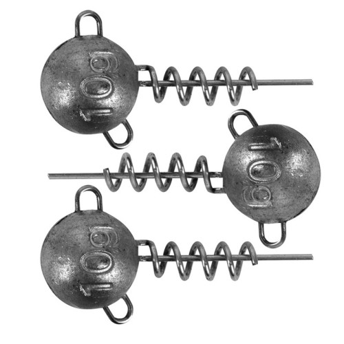 Tête Plombée Fox Rage Corkscrew Round Jig Heads  (3pc)