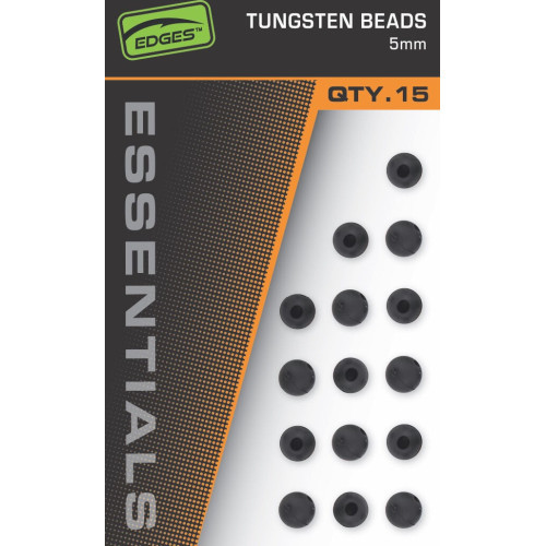 Perles Fox Edges 5mm Tungsten Beads x 15
