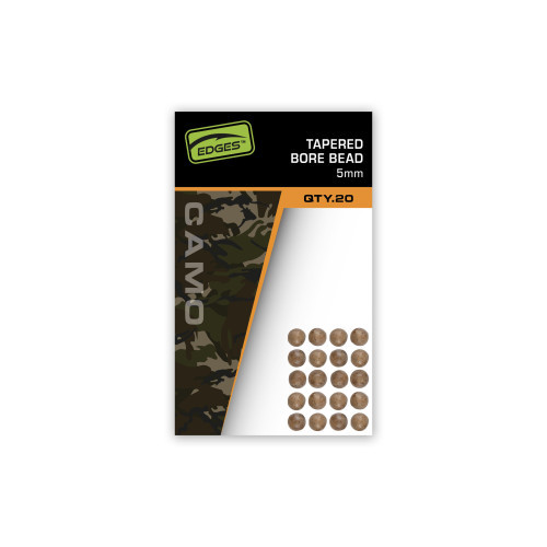 Perles Fox Edges Camo Tapered Bore Bead 5mm 20pcs