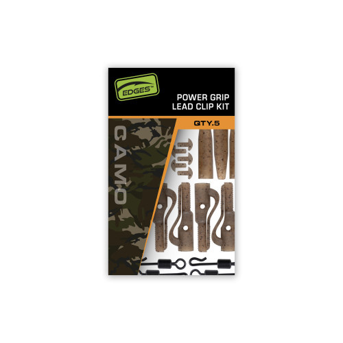 Kit Montage Fox Edges Camo Power Grip Lead Clip...