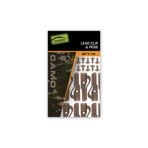 Kit Montage Fox Edges Camo Lead Clip + Pegs 10pcs 2