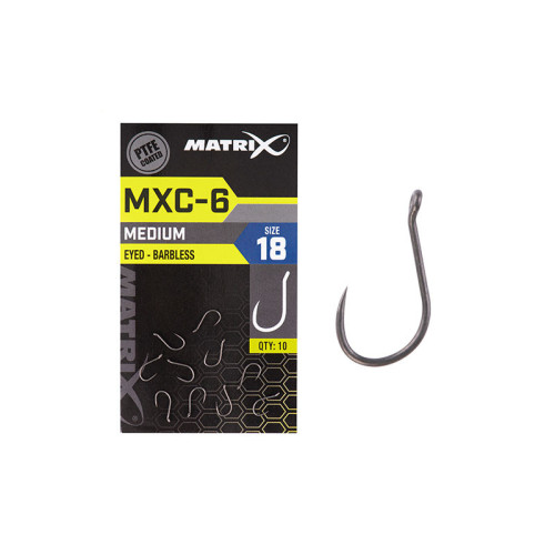 Hameçons Matrix MXC-6 Barbless Eyed (PTFE) 10pcs