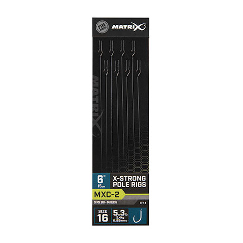 Bas De Ligne Matrix MXC-2 (15cm) X-Strong Pole Rig - 8pcs