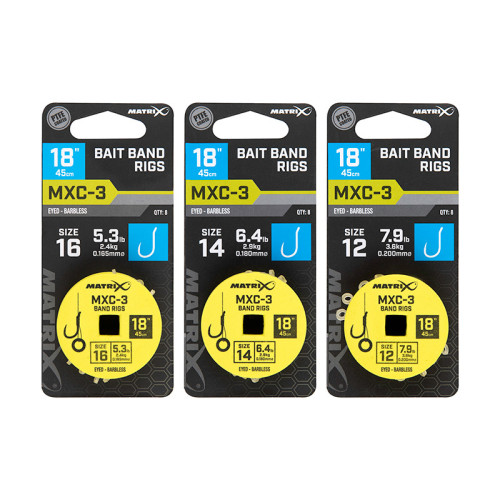 Bas De Ligne Matrix MXC-3 18" (45cm) / Band - 8pcs