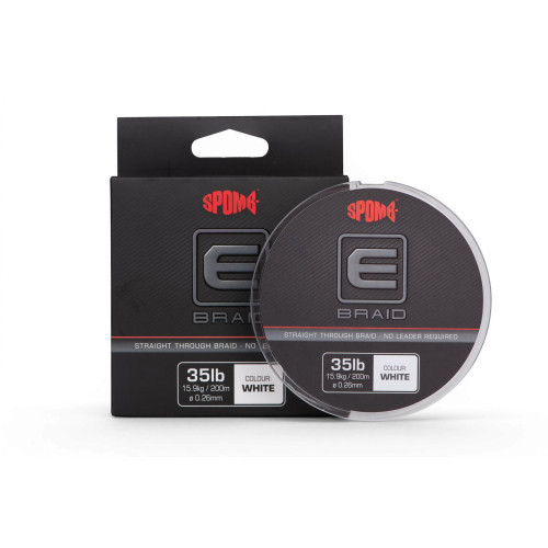 Tresse Spomb E Braid 0.26mm 35lb 200m White