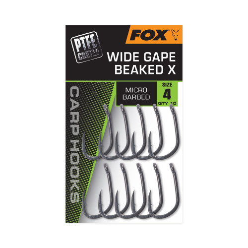 Hameçons Carpe Fox Wide Gape Beaked X