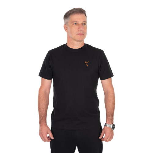 Fox Classic T-shirt - Black / Orange 2