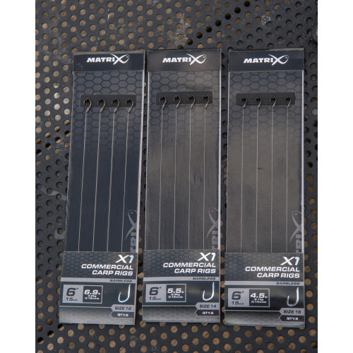 Bas De Ligne Matrix X1 Commercial Carp 15cm Rigs