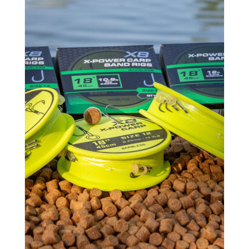 Bas De Ligne Matrix X8 X-Power Carp 45cm Band Rigs