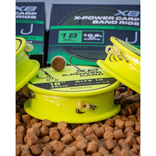 Bas De Ligne Matrix X8 X-Power Carp 45cm Band Rigs