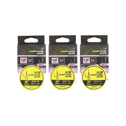Bas De Ligne Matrix X9 Carp Wide Gape 45cm Band...