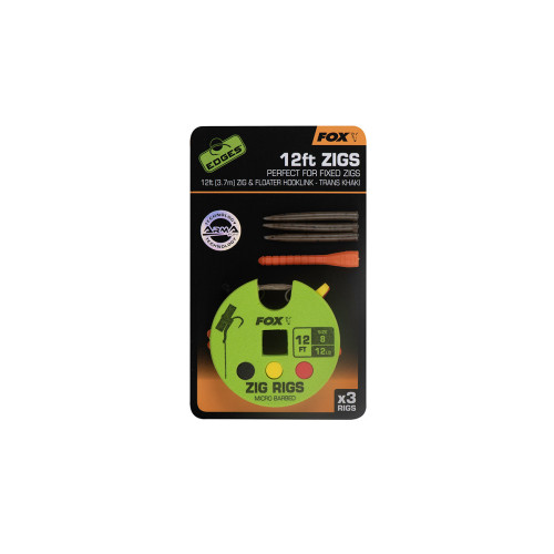Bas De Ligne Fox Edges Zig Rig 8 x 3 2