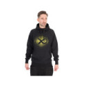 Sweat Matrix Large Fade Logo Hoody - Black/Lime