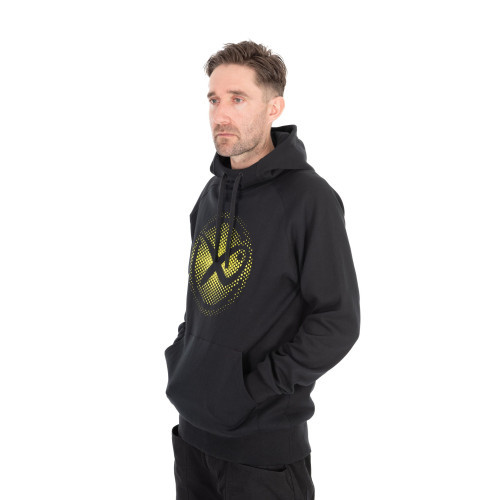 Sweat Matrix Large Fade Logo Hoody - Black/Lime