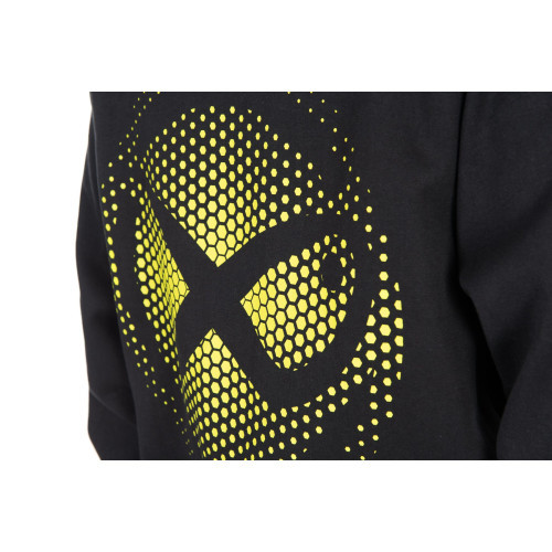 Sweat Matrix Large Fade Logo Hoody - Black/Lime