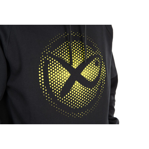 Sweat Matrix Large Fade Logo Hoody - Black/Lime