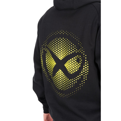 Sweat Matrix Large Fade Logo Hoody - Black/Lime