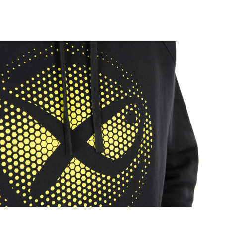 Sweat Matrix Large Fade Logo Hoody - Black/Lime