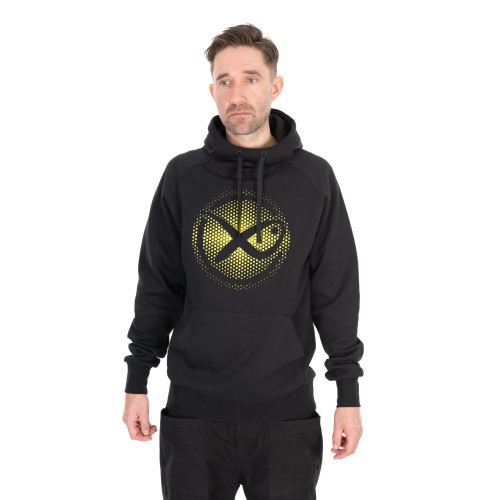Sweat Matrix Large Fade Logo Hoody - Black/Lime