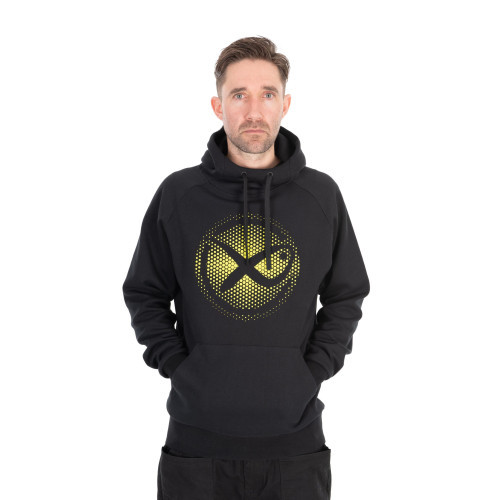 Sweat Matrix Large Fade Logo Hoody - Black/Lime