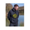 Sweat Matrix Large Fade Logo Hoody - Black/Lime