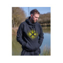 Sweat Matrix Large Fade Logo Hoody - Black/Lime