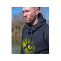 Sweat Matrix Large Fade Logo Hoody - Black/Lime