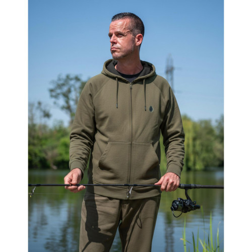 Sweat Fox Collection Zipped Hoody - Green