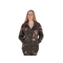 Sweat Fox Women's Zipped Camo Hoody