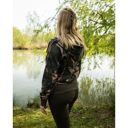 Sweat Fox Women's Zipped Camo Hoody