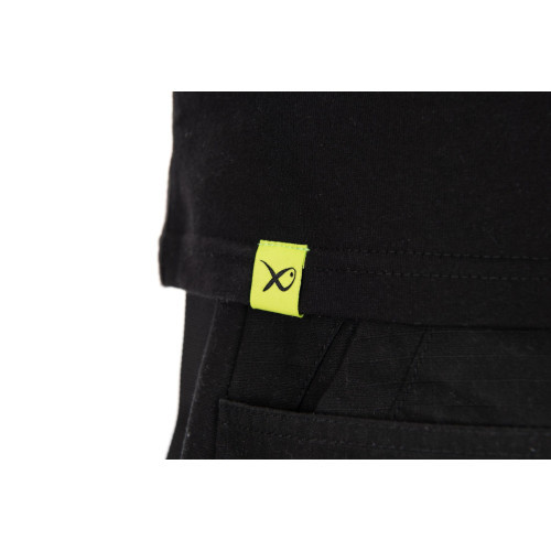 Matrix Large Fade Logo T-Shirt - Black/Lime