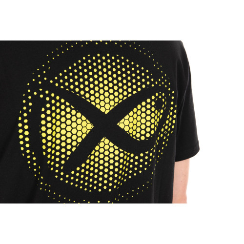 Matrix Large Fade Logo T-Shirt - Black/Lime