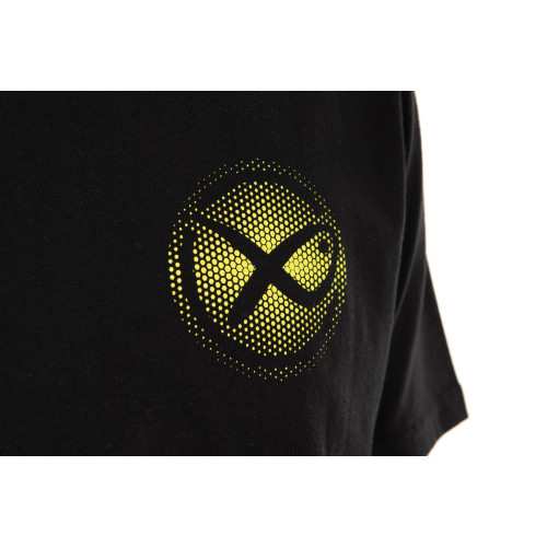 Matrix Large Fade Logo T-Shirt - Black/Lime