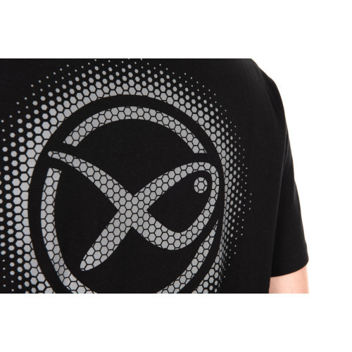 Matrix Large Fade Logo T-Shirt - Black/Grey