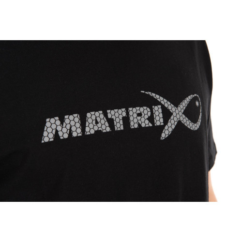 Matrix Large Fade Logo T-Shirt - Black/Grey