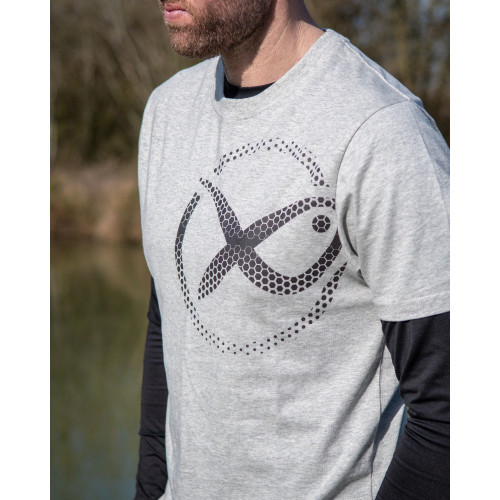 Matrix Large Mesh Logo T-Shirt - Grey
