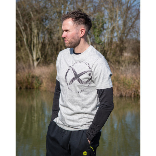 Matrix Large Mesh Logo T-Shirt - Grey