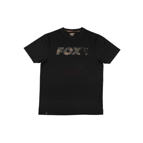 Fox Black  / Camo Print T-Shirt
