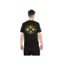 Matrix Large Fade Logo T-Shirt - Black/Lime