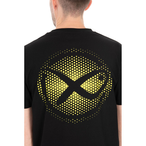 Matrix Large Fade Logo T-Shirt - Black/Lime